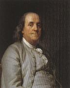 Joseph-Siffred  Duplessis Portrait of Benjamin Frankli oil